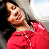 air travel lady